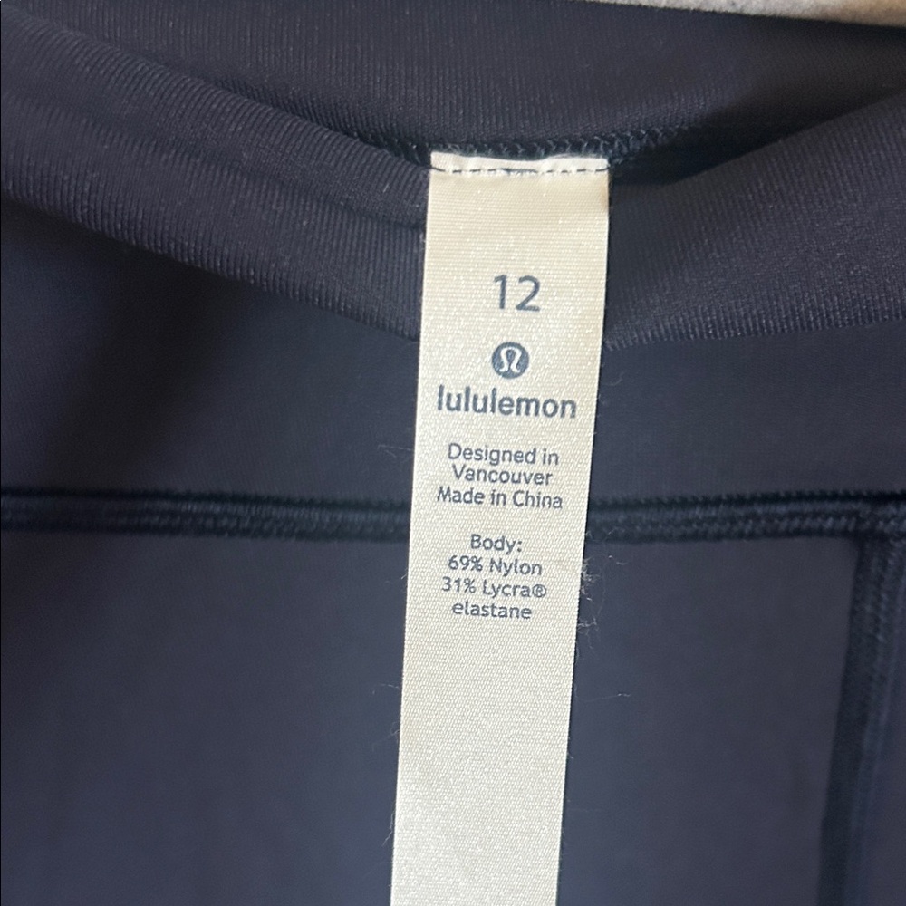 Lululemon Athletica Deep Black Yoga Pants - Picture 3 of 3